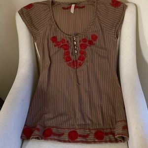 Free people beautiful embroidered blouse